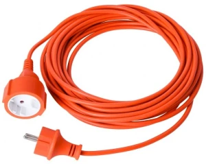 Przedłużacz uniwersalny 40m kabel pomarańczowy 2x1,5mm 2300W budowlany