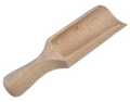 Czerpak do przypraw 14cm szufla drewniana bukowa łyżka do ziół soli sypkich