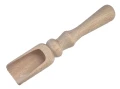 Czerpak do przypraw 11cm z rączką szufla drewniana bukowa łyżka do ziół soli