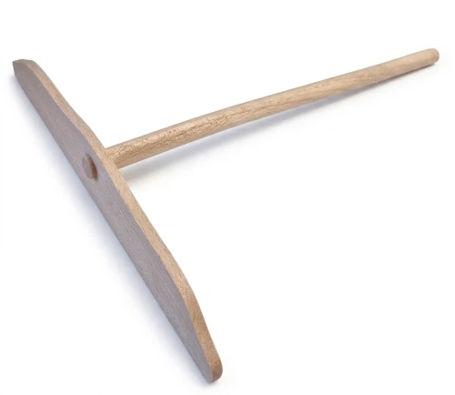 Rozprowadzacz do naleśników 22cm płaski patyk drewniany bukowy łopatka T