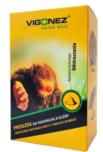 Środek do higienizacji gleby 1kg na krety turkucie nornice preparat proszek VIGONEZ