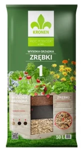 Zrębki drewna 50L Kronen Wysoka Grządka warstwa 1 drenaż izolacja ogrodowa