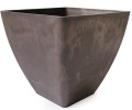 Donica kwadratowa z kompozytu Eco 30x28cm BRĄZOWA GSFB30.BR