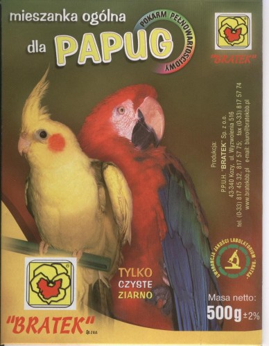 Pokarm dla papug 500g