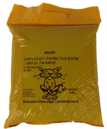 Żwirek bentonitowy GRUBY 5L