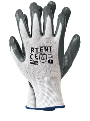 Rękawice robocze dziane szare RTENI 9 REIS