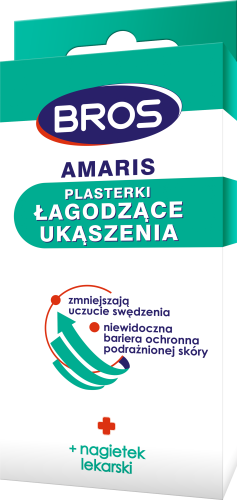 BROS Plasterki łagodzące ukąszenia owadów