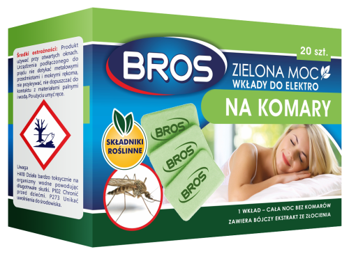 Wkłady do elektro Zielona Moc na komary 20szt