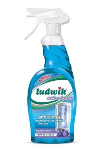 LUDWIK Płyn do mycia kabin prysznicowych, aktywna piana 750 ml
