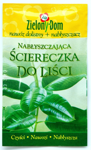 Ściereczka NABŁYSZCZAJĄCA do liści z nawozem ZD 1szt
