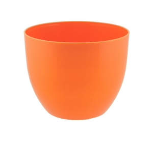 Doniczka Orchidea POMARAŃCZOWA z połyskiem 17cm