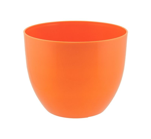 Doniczka Orchidea POMARAŃCZOWA z połyskiem 17cm