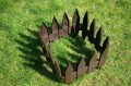 Płotek Classic plastikowy BRĄZOWY 28cm x 2,8m