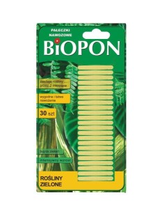 Pałeczki nawozowe do roślin zielonych BIOPON 30szt