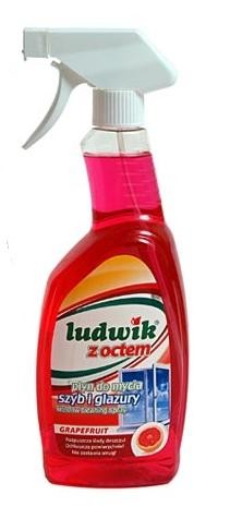 Ludwik Płyn do mycia szyb i glazury Grapefruit z octem 750ml