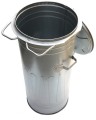 Kosz kubeł na śmieci, odpady, popiół  110L ocynk SOLIDNY