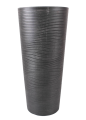 Donica WYSOKA z kompozytu CZARNA z wcięciami 33x70cm