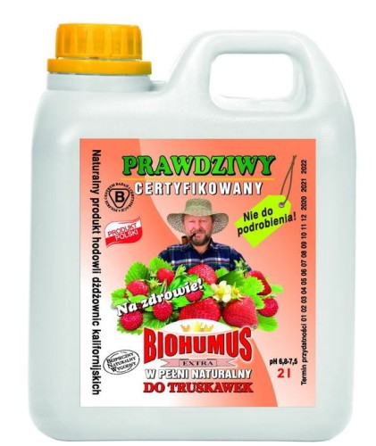 Naturalny nawóz do truskawek Biohumus Extra 2L EKODARPOL