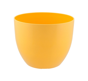 Doniczka Orchidea 12cm ŻÓŁTA z Połyskiem