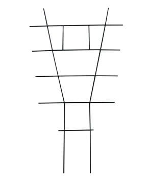 Podpora DRABINKA do roślin doniczkowych powlekana ZIELONA 38 cm