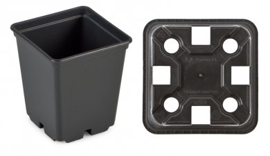 Doniczka produkcyjna, rozsadowa CZARNA 7x7cm EX 0,25L