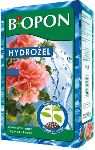 Hydrożel CHRONI PRZED SUSZĄ chłonie 3L wody BIOPON 10g