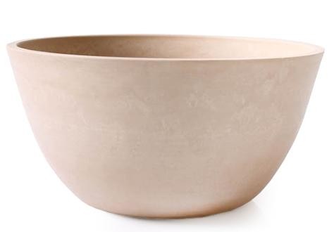 Doniczka MISA z kompozytu BEŻOWA przecierana 31x15cm