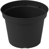 Doniczka produkcyjna, rozsadowa CZARNA 9cm PBN 0,35L