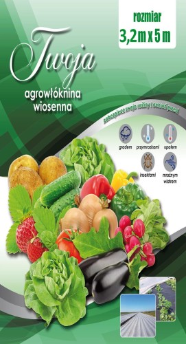 Agrowłóknina biała Okryciowa p-17 TWOJA 3,2x5m