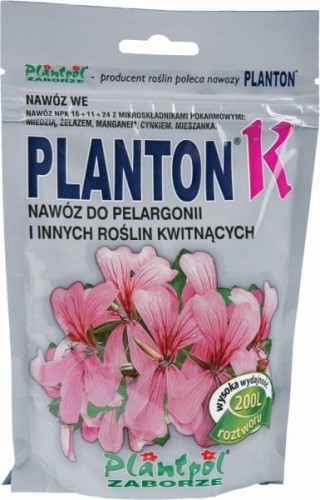 Nawóz do pelargonii i innych roślin kwitnących PLANTON K 200g