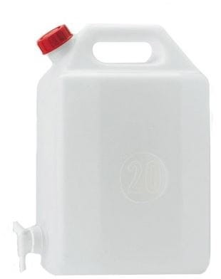 Kanister na wodę plastikowy z KRANIKIEM i uchwytem 20L