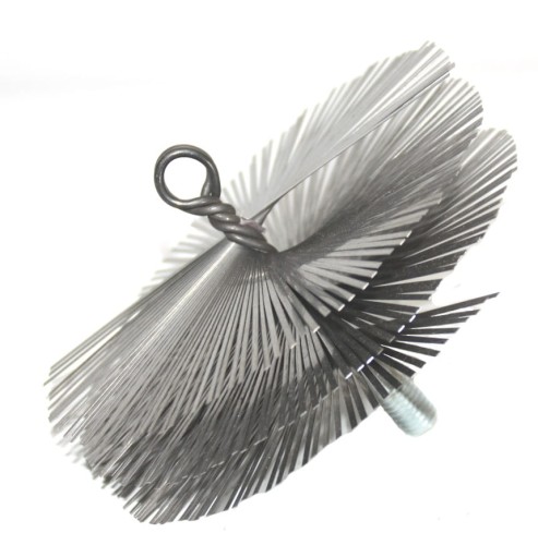Szczotka kominowa z BLASZEK spiralna 200mm