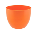 Doniczka Orchidea 15cm POMARAŃCZOWA z Połyskiem