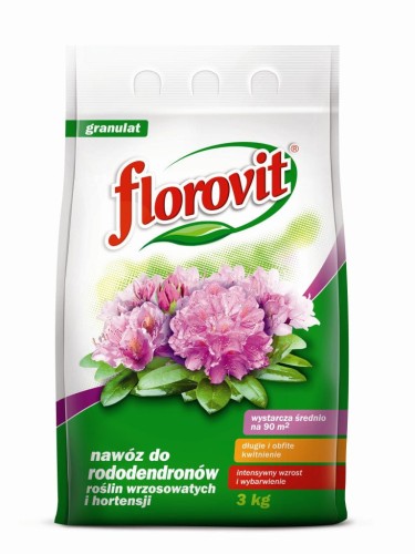 Nawóz do rododendronów, wrzosów, hortensji FLOROVIT 3kg
