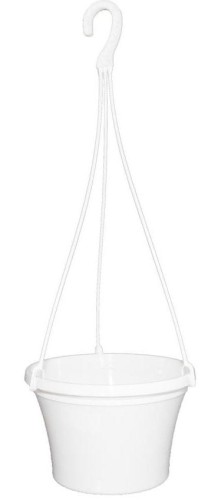 Doniczka wisząca IRYS 23cm BIAŁA