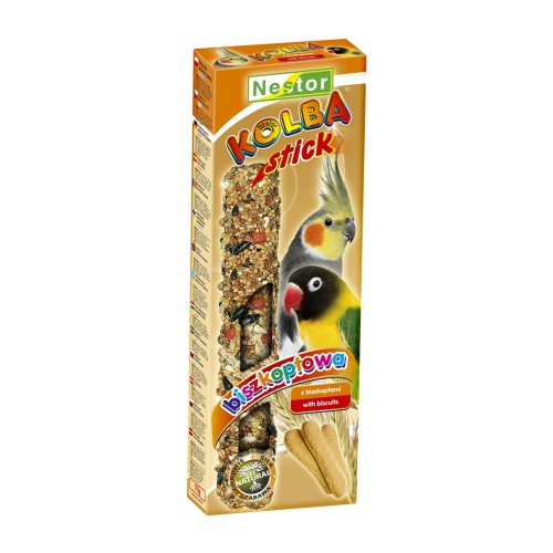 Kolba dla średnich papug BISZKOPTOWA 115g x 2