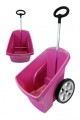 Wózek ogrodowy LEKKI Różowy DOMELO 67L