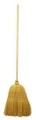 Miotła z trawy SORGO z drewnianym trzonkiem 125x25x35cm