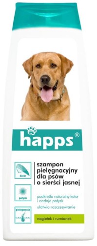 Szampon pielęgnacyjny dla PSÓW o sierści jasne HAPPS 200ml