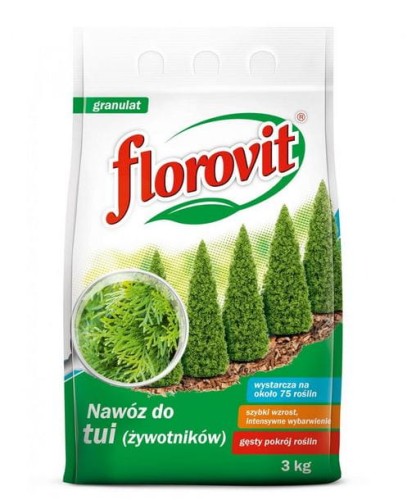 Nawóz granulowany do tui, żywotników FLOROVIT 3kg