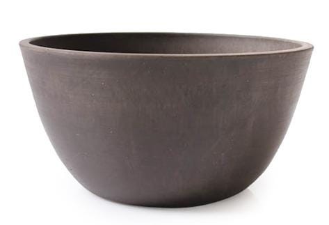 Doniczka MISA z kompozytu BRĄZOWA przecierana 31x15cm