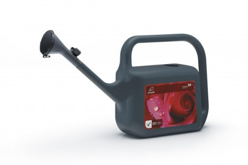 Konewka TRAPEZIUM Szara ergonomiczna DOMELO 14L